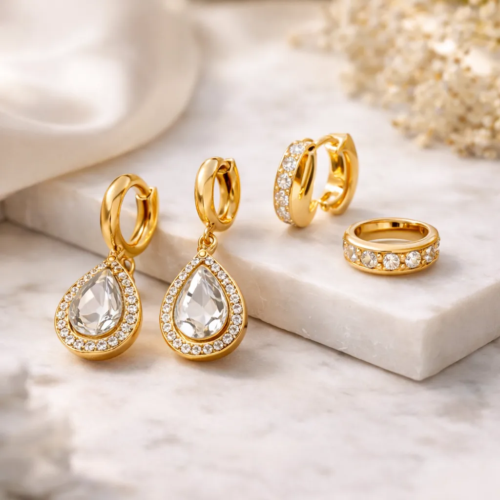 Glozya 18K Gold Plated Earrings