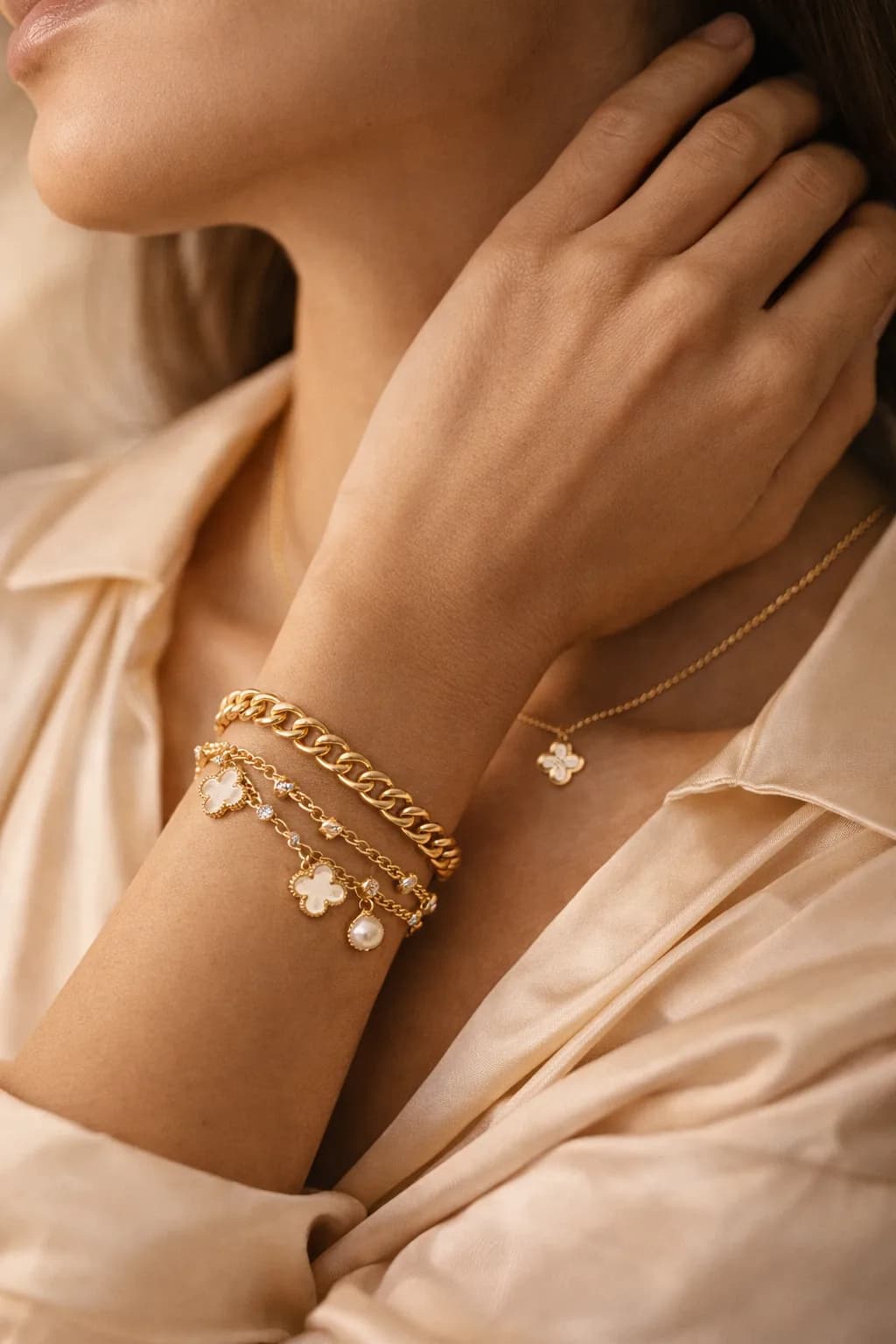 Glozya jewelry lifestyle — worn every day